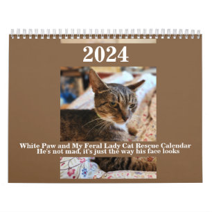 Calendário White Paw e My Feral Lady 2024 Calendar