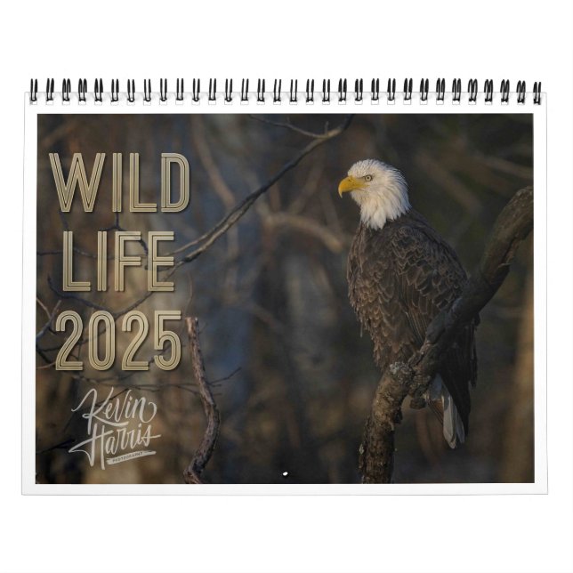 Calendário Wildlife 2025 de Kevin Harris (Capa)
