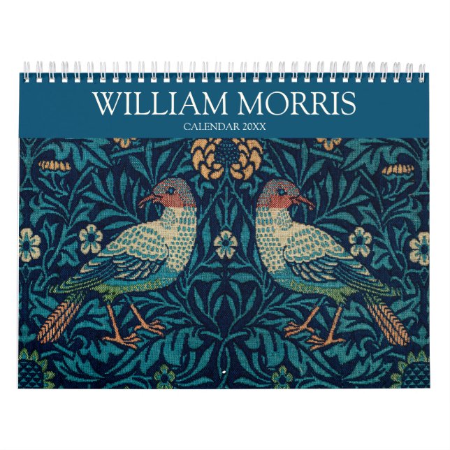 Calendário William Morris 2024 Vintage Painting Pattern (Capa)