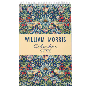 Calendário William Morris Art Design Floral