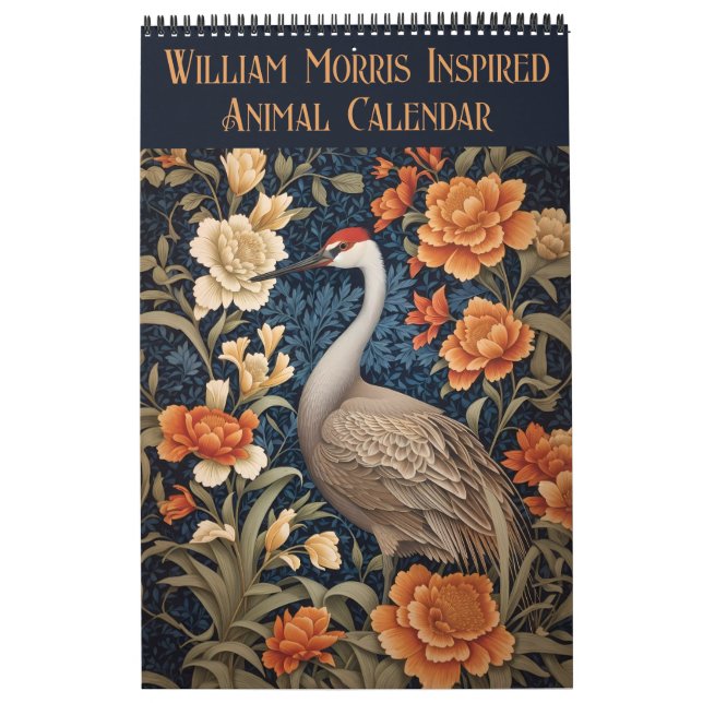 Calendário William Morris Inspirou Animal Floral 2025 Vol. 2 (Capa)