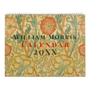 Calendário William Morris Padrões