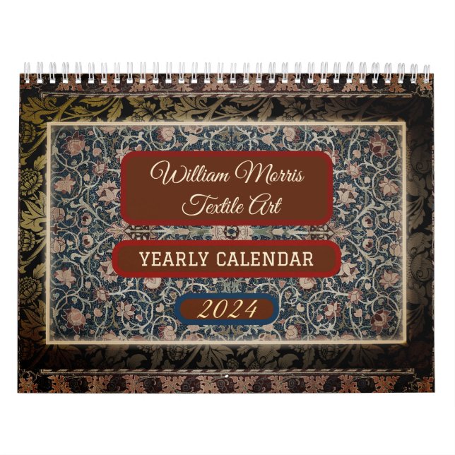 Calendário William Morris Victorian Art Floral (Capa)
