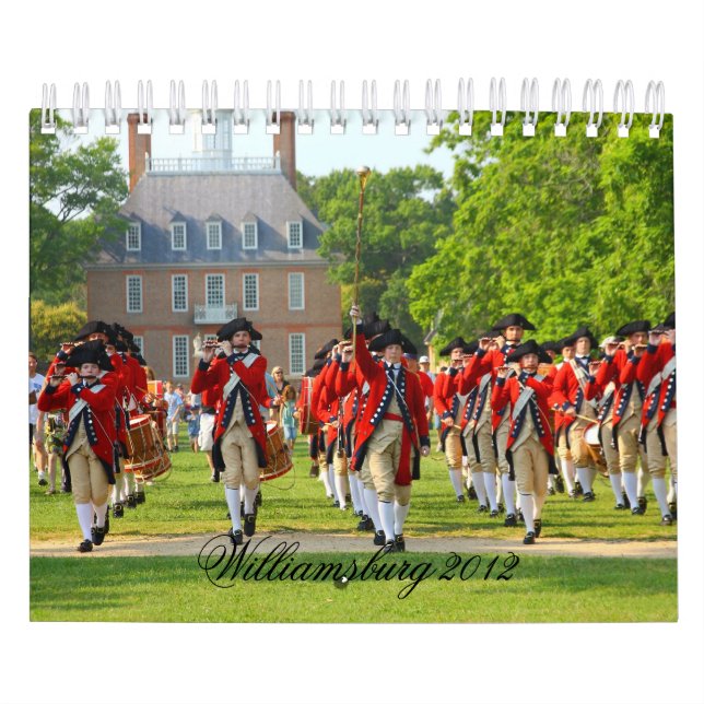 Calendário Williamsburg colonial 2012 (Capa)