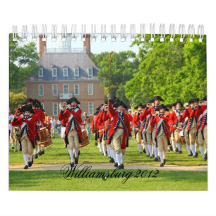 Calendário Williamsburg colonial 2012
