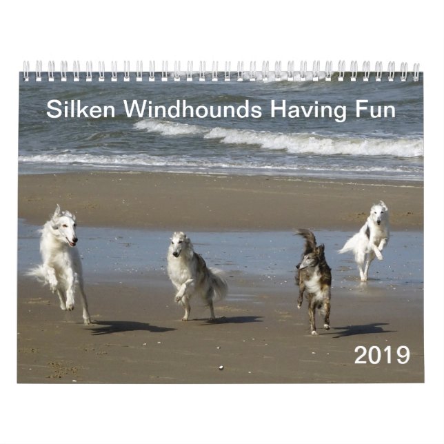 Calendário Windhounds macio que tem o divertimento 2019 (Capa)