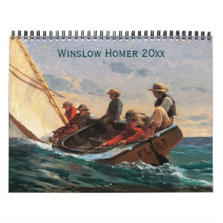 Calendário Winslow Homer Paintings Fine Art Calendar
