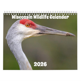 Calendário Wisconsin Wildlife Calendar 2026