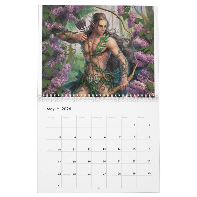Calendário Woodland Elf (Maio 2026)