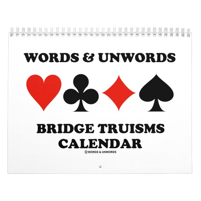 Calendário Words & Unwords Bridge Truisms Calendar (Capa)