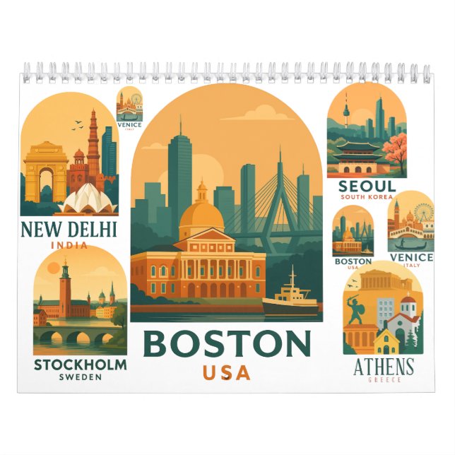 Calendário World Cities 2022 Travel Calendar  (Capa)