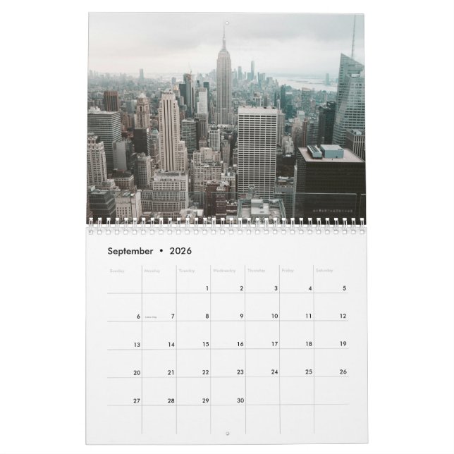 Calendário World Wanderlust: Um Ano de Exploração (Set 2026)