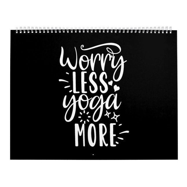 Calendário worry less yoga more (Capa)