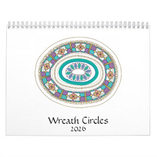 Calendário Wreath Circles calendar