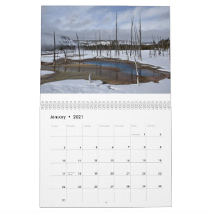 Calendário Yellowstone e Tetons