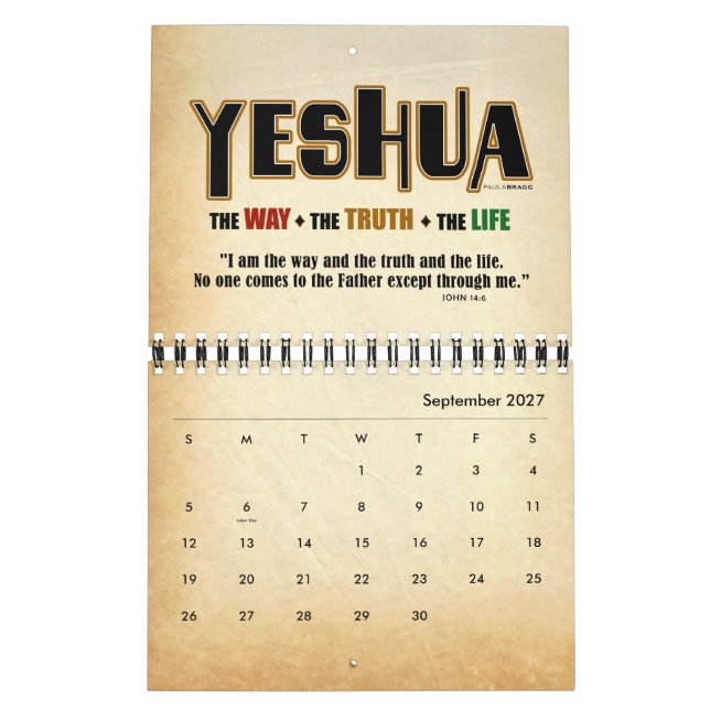 Calendário Yeshua Jesus Messiânico (Set 2027)