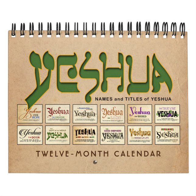 Calendário Yeshua Jesus messiânico (Capa)