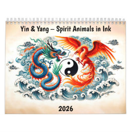 Calendário Yin & Yang – Spirit Animals in Ink