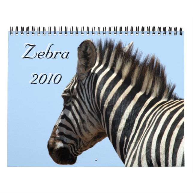 Calendário zebra 2010 (Capa)