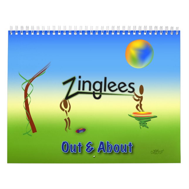 Calendário Zinglees ~ Out & About (Capa)