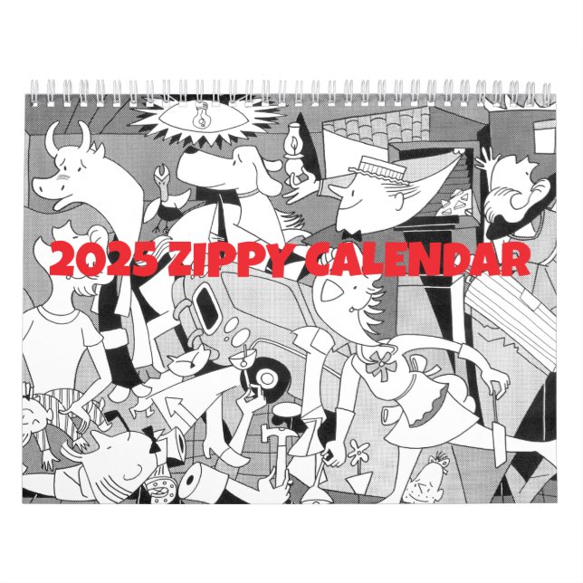 Calendário Zippy 2025 por Bill Griffith (Capa)