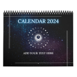 Calendário Zodiac Calander 2024 Astrologia Sinais Zodiac