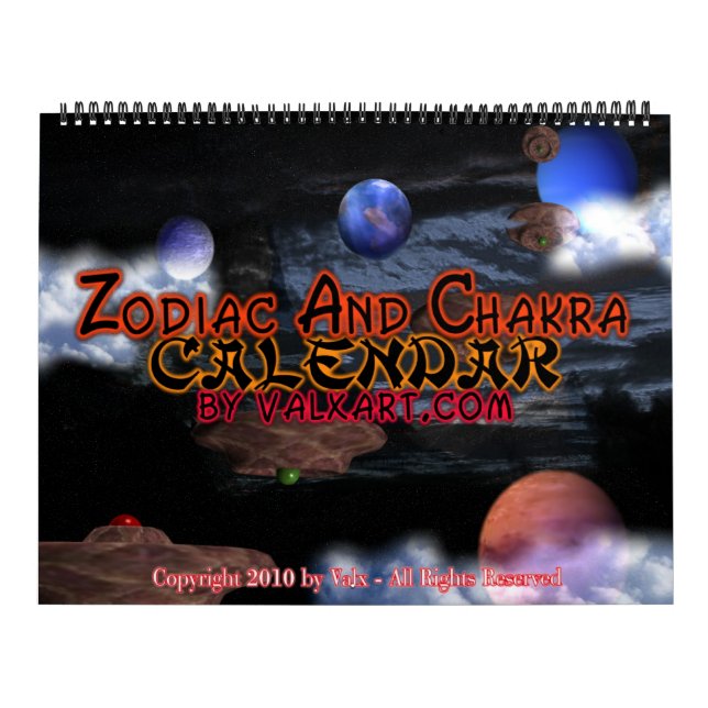 Calendário Zodiac & Chakra Grande (Capa)