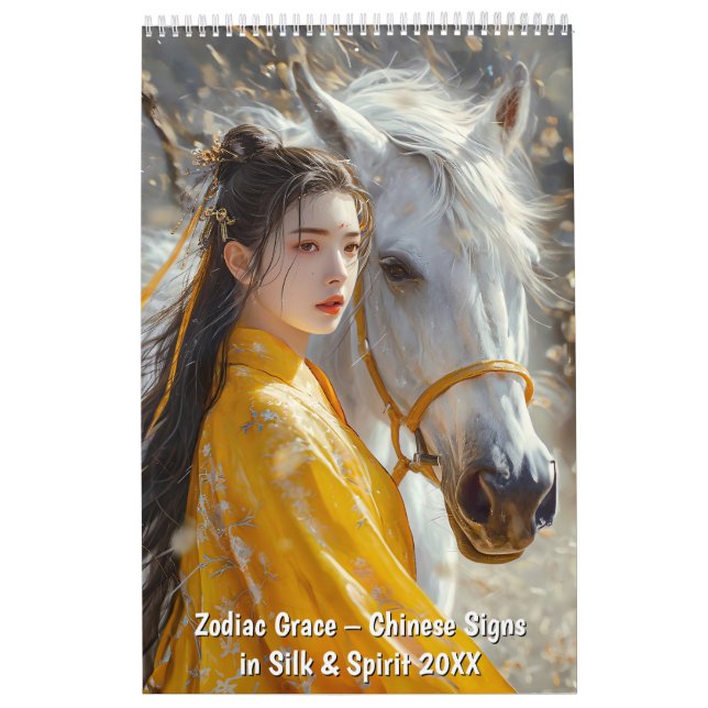 Calendário Zodiac Grace – Chinese Signs in Silk & Spirit (Capa)