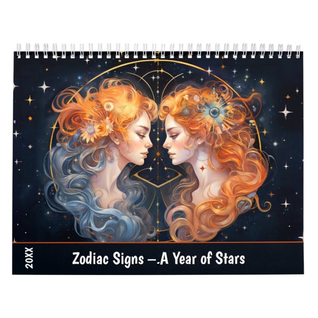 Calendário Zodiac Signs – A Year of Stars (Capa)