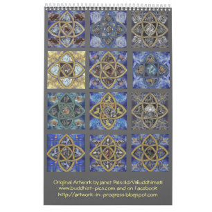Calendário Zodíaco - Designs de Nó Celta Mandal