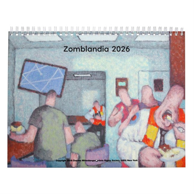 Calendário Zomblandia 2026 Calendar (Capa)
