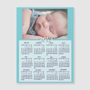 Calendários 2019 personalizados do ímã da foto 