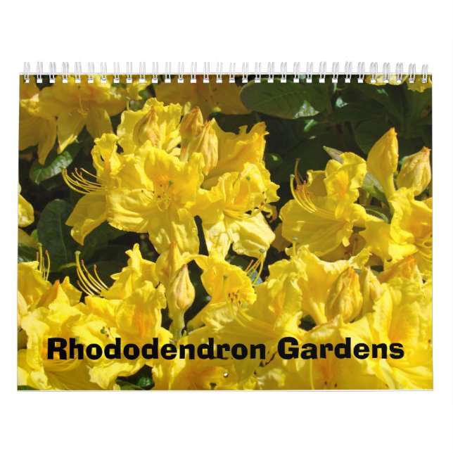 Calendários de Fotografia do Jardim de Rhododendro (Capa)