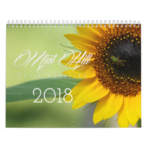 Calendários de North Carolina do monte da hortel