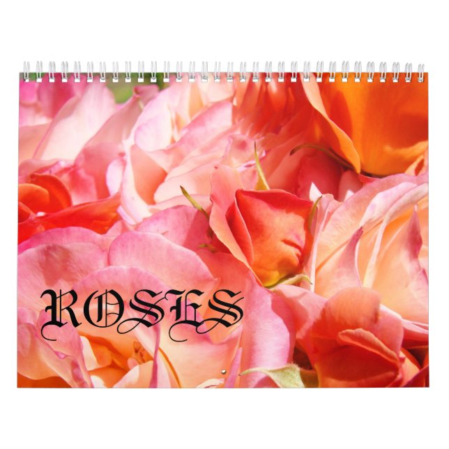 Calendários de rosas Calendário Floral de Fotograf (Capa)