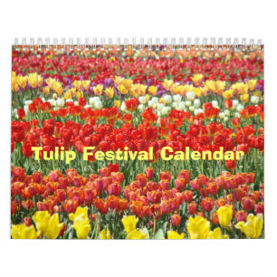 Calendários do Festival de Tulipas Presentes de Na