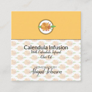 Calendula Flor Silvestre Etiqueta de Presente Case