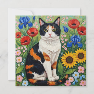 Calico Cat e Folk Art Sunflower