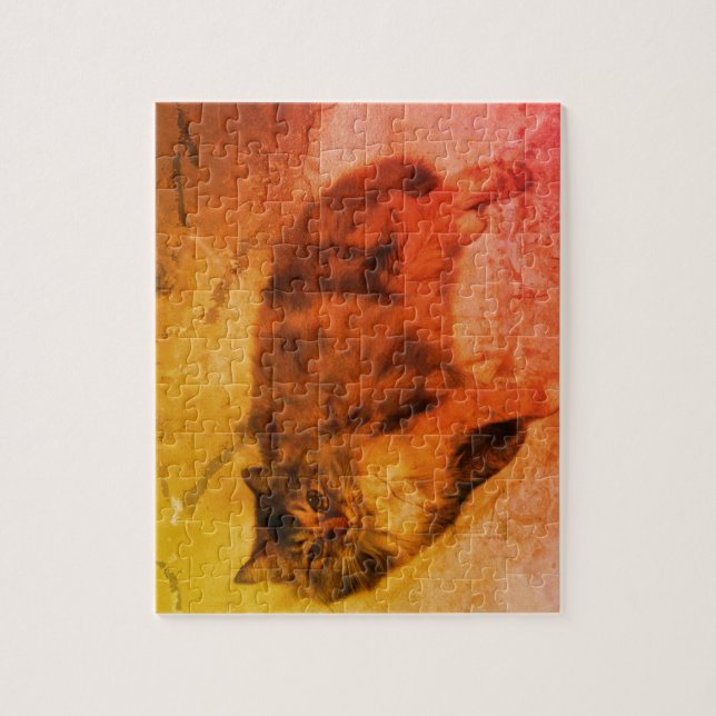 Calico Cat Jigsee Quebra-cabeça (Vertical)