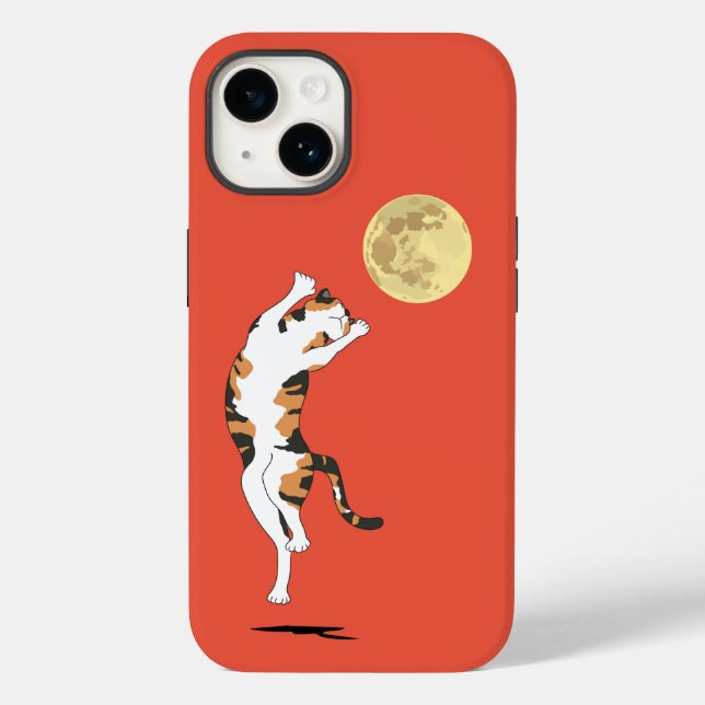 Calico Cat Moon Dancing Case-Mate capas de iphone (Verso)