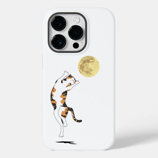 Calico Cat Moon Dancing Case-Mate capas de iphone (Verso)