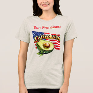 California Bella+Canvas Feminino Tri-Blend