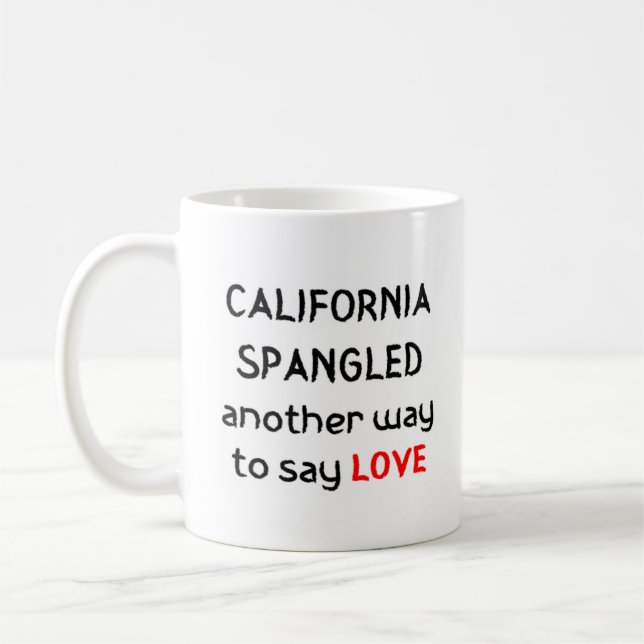 califórnia derramou caneca de café (Esquerda)