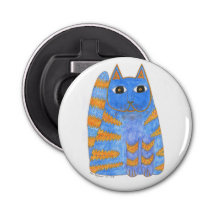 California Dreamin' blue/gold cat