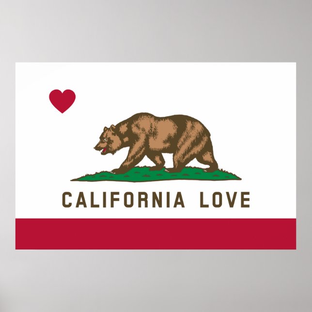 California Love Flag Poster (Frente)