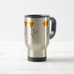 California Poppy Caneca de viagem