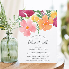 California Poppy | Convite para chás de fraldas