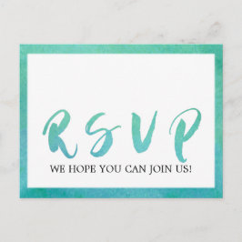 Caligrafia aquática Escolha do menu Praia RSVP