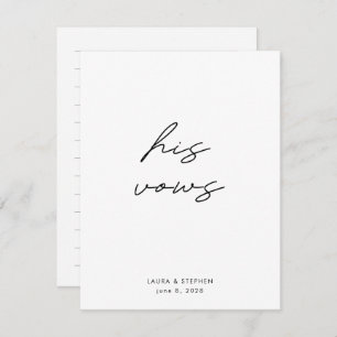 Caligrafia Branca Negra Moderna Casando Seus Votos