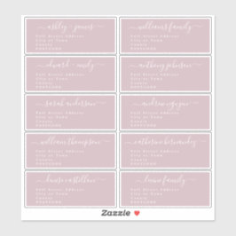 Caligrafia Casamento de Convidado Etiquetas de End